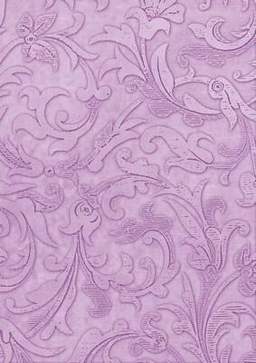 Lilac Vintage Calico Swirl A4 Backing Paper