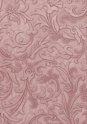 Dusky Pink Vintage Calico Swirl A4 Backing Paper