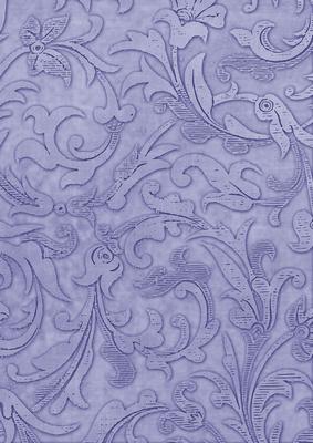 Blue Vintage Calico Swirl A4 Backing Paper