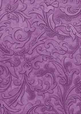 Purple Vintage Calico Swirl A4 Backing Paper