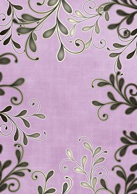 Lilac Coloured Silver Swirls A4 Backing Paper