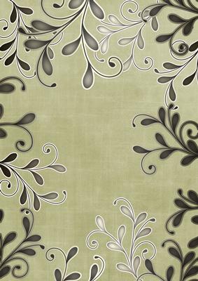 Olive Coloured Silver Swirls A4 Backing Paper