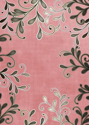 Red Coloured Silver Swirls A4 Backing Paper