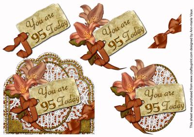 Burnt Orange Lily 95 Today Scallop Lace Step by Step Sheet