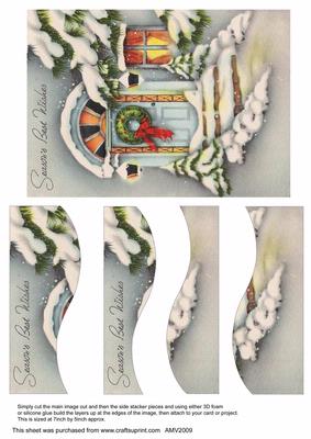 Christmas Front Door Bottom Top Swirvey Stacker