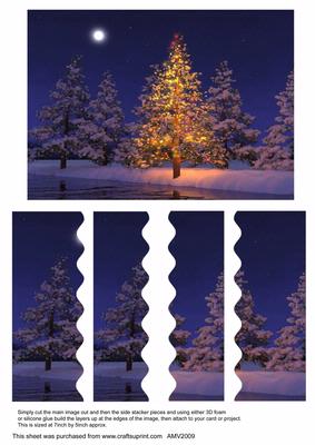 Outside Christmas Tree Lights Wavy Side Stacker