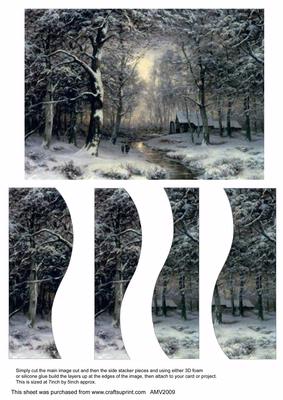 Christmas Woodland Walk Swirvey Side Stacker