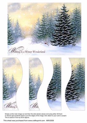 Walking in Winter Swirvey Side Stacker