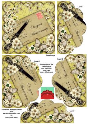 Cream Blossom Lemon Anniversary 5in Scallop Bottom Stacker