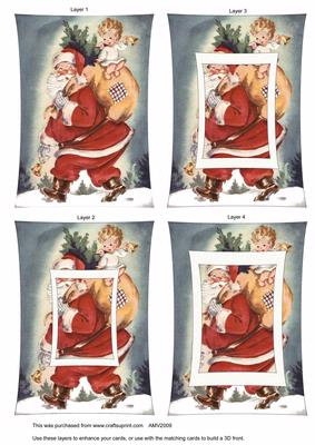 Santa and His Sack Curved Block Tunnel Sheet