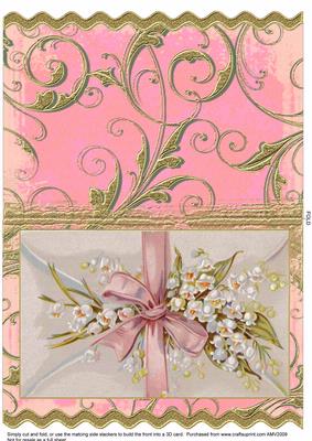 Lily of the Valley Envelope Wavy Card