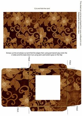 Vintage Tea All Over Floral Midi Card and Envelope Sheet
