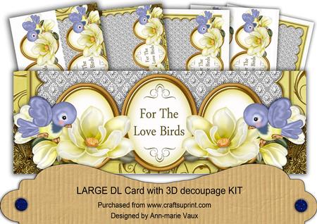 Lemon Magnolias to the Love Birds Large Dl Card Kit