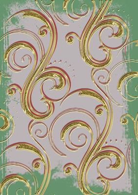 Christmas Front Door Swirls Backing Paper