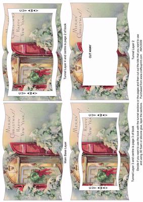 Christmas Front Door Tunnel Book Sheet
