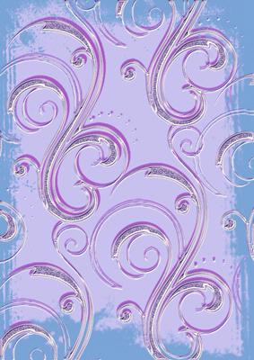 Snow Scene Village Swirls Backing Paper