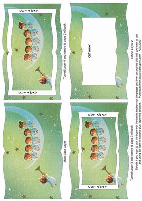 Singing Angels Tunnel Book Sheet