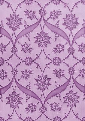 Lilac Floral Entwined Embossed A4 Backing Paper