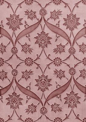 Dusky Pink Floral Entwined Embossed A4 Backing Paper