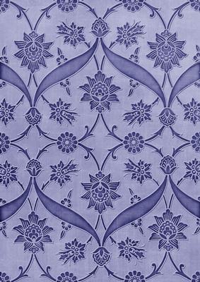 Blue Floral Entwined Embossed A4 Backing Paper