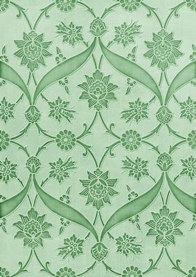 Mint Green Floral Entwined Embossed A4 Backing Paper