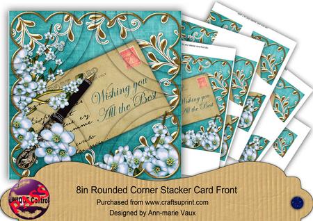 Blue Blossom All the Best 8in Rounded Corner Stacker Kit