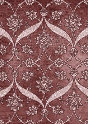 Dusky Pink Entwined Glitter Floral A4 Backing Paper