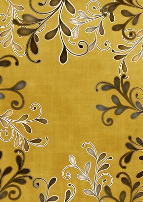 Gold Coloured Gold Swirls A4 Backing Paper