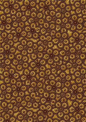 Gold Dark Beaded Flower A4 Backing Paper