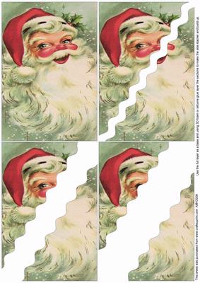 Father Christmas 2 Wavy Corner Side Stacker