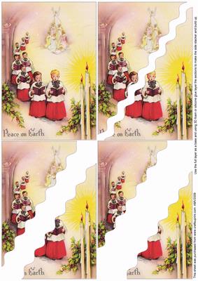 Christmas Choirboys Wavy Corner Side Stacker