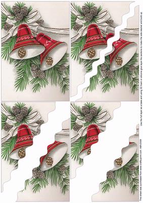 Christmas Fir Bells Wavy Corner Side Stacker