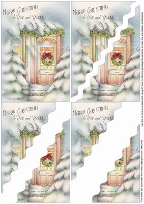 Christmas to You and Yours Wavy Corner Side Stacker