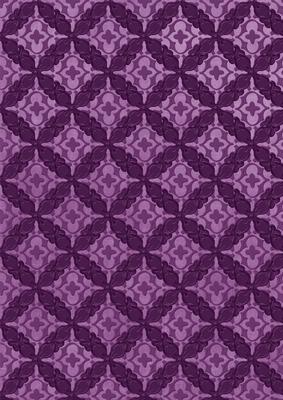 Purple Ditsy Heart Print A4 Backing Paper