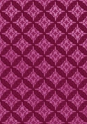 Cerise Ditsy Heart Print A4 Backing Paper