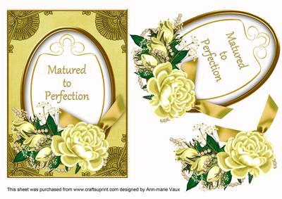 Lemon Rose Matured to Perfection 7x5in Oval Step by Step