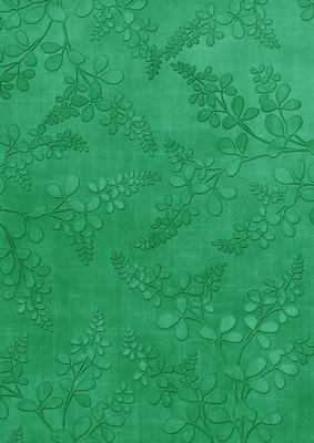 Dark Green Embossed Oriental Fern A4 Backing Paper