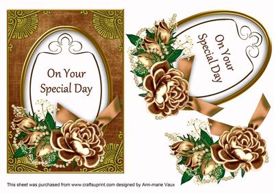 Vtea Rose Special Day Oval 7x5in Step by Step