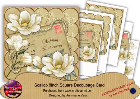 Cream Magnolia Wedding Anniversary 8in Xtreme Cf Kit