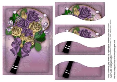 Lilac Fan 7x5in Swirvey Top Bottom Stacker