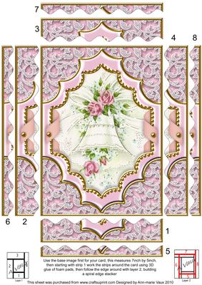 Wedding Bells Ornate 7x5in Wavy Spiral Edge Stacker