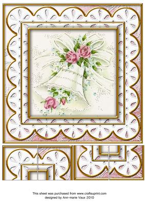 Wedding Bell Anglaise 8in Picture Sheet Topper
