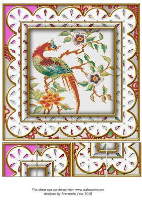 Oriental Phoenix Anglaise 8in Picture Sheet Topper
