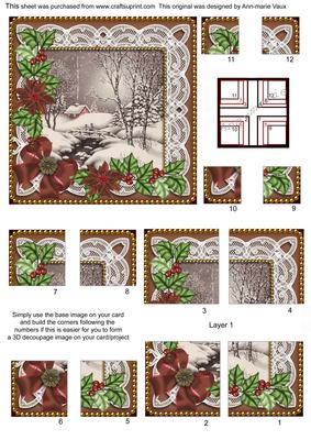 Winter Walk Bronze P 5in All 4 Corner Stacker