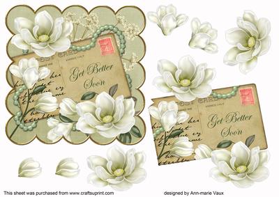 Olive Magnolia Get Better Soon 6in Scallop Step by Step