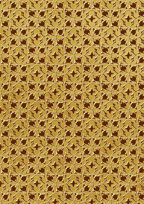 Gold Dark Ditsy Heart A4 Backing Paper