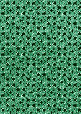 Dark Green Dark Ditsy Heart A4 Backing Paper