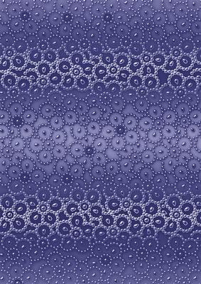 Blue Metallic Beaded Flower A4 Backing Paper