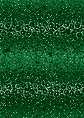 Dark Green Metallic Beaded Flower A4 Backing Paper