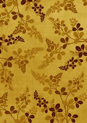 Gold Oriental Fern A4 Backing Paper